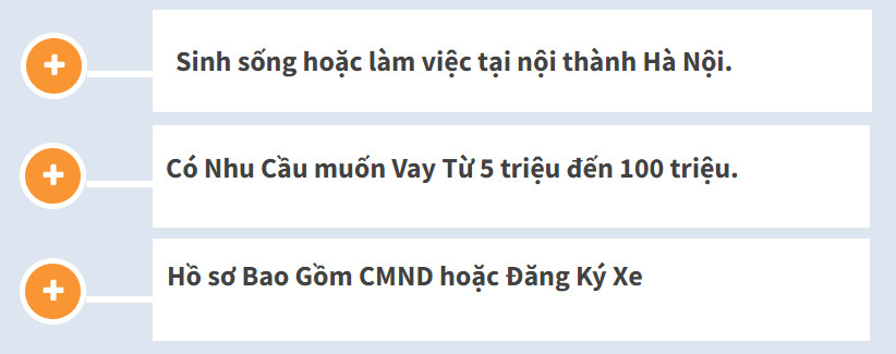 Điều kiện duyệt vay